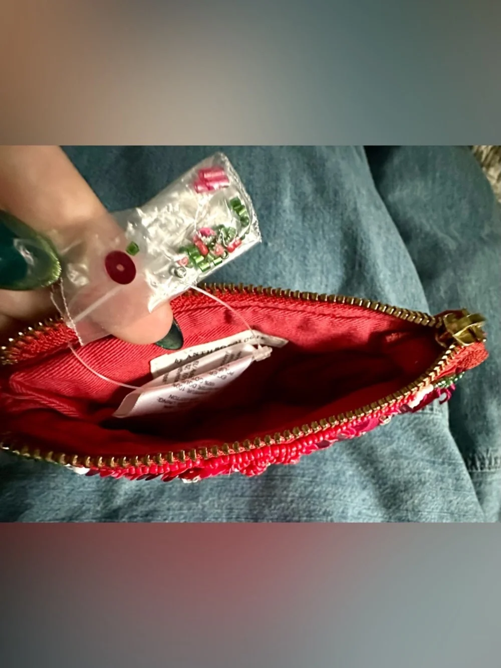 RARE ANTHROPOLOGIE NWT Watermelon Coin Purse